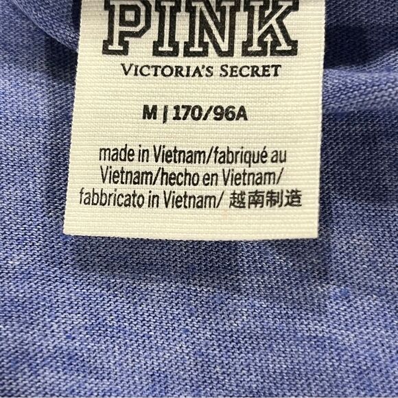 PINK Victoria's Secret Women's Lavender V-Neck Tee size medium - Picture 9 of 11